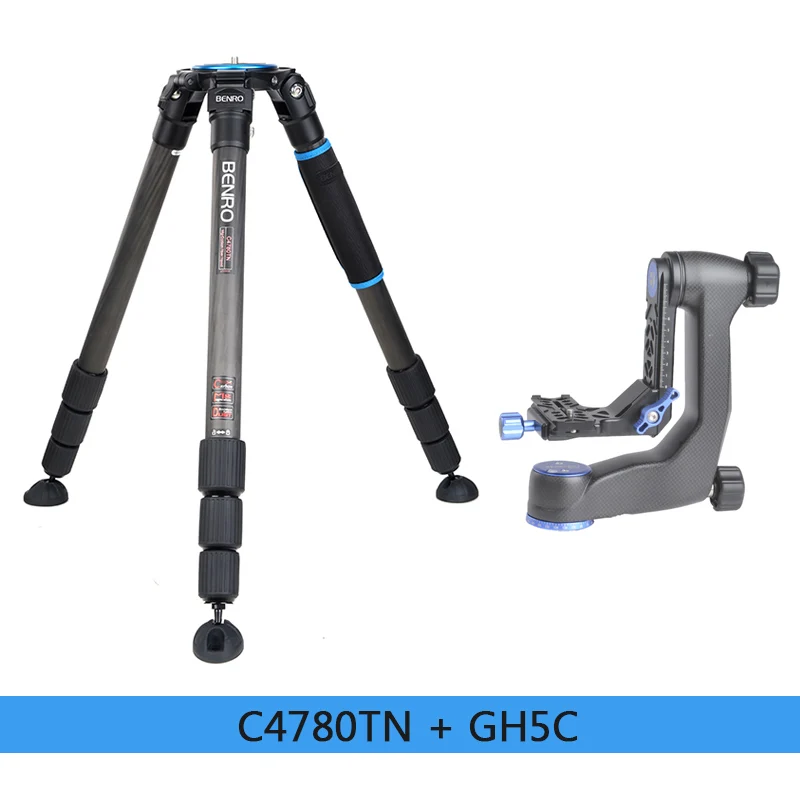C4780TN GH5C Benro C4780TN штатив Комбинации Углеродные волоконные штативы с 100 мм BA100 чаша 4 секции макс. нагрузка 25 кг DHL - Цвет: C4780TN GH5C