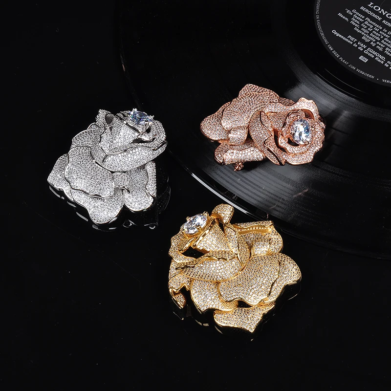 Конструктор Модные ювелирные изделия из меди 3а фианит брошь для вечеринки |