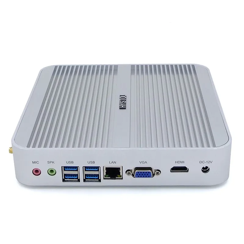 Hystou Skylake безвентиляторный мини ПК Win 10 Intel Core i7 5550u i5 6200u Barebone HD Graphics 520 TV Box 300M Wifi VGA