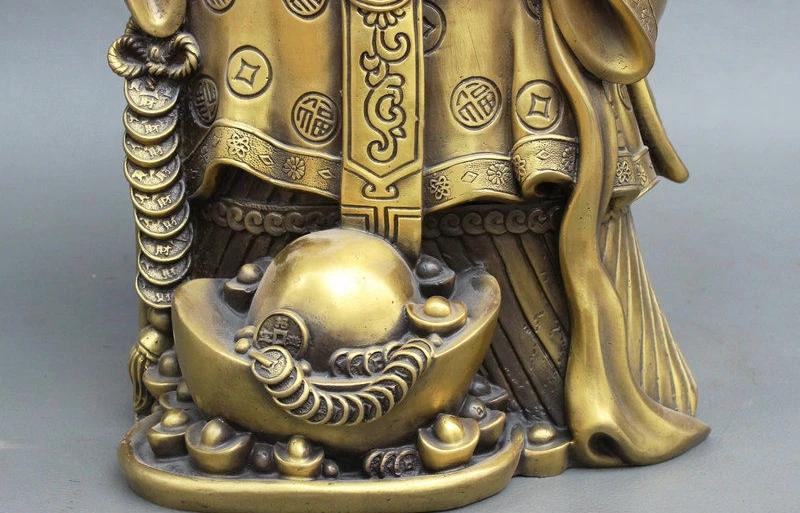 16 &quotКитайская Изысканная бронзовая фигурка для привлечения богатства монета