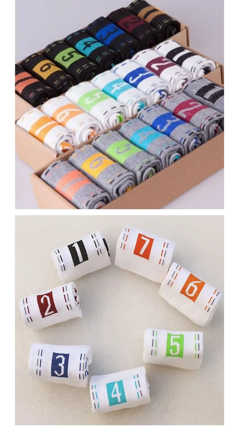 Оптовая продажа 7 пар/лот Летние Стильные мужские женские носки дней недели