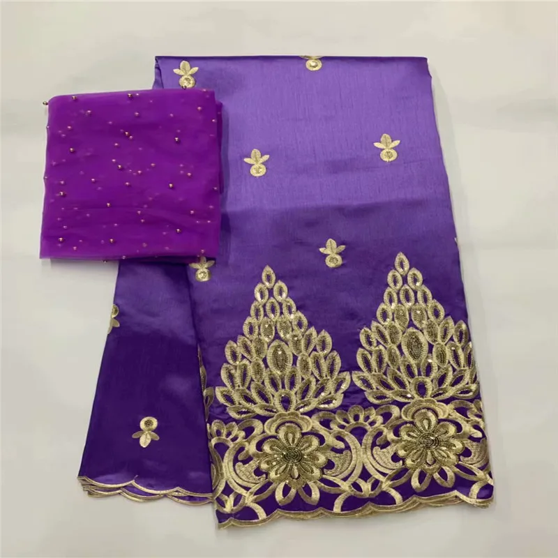 Нигерийская Ткань Белый для шитья платье нигерийский Жорж свадьбы белый