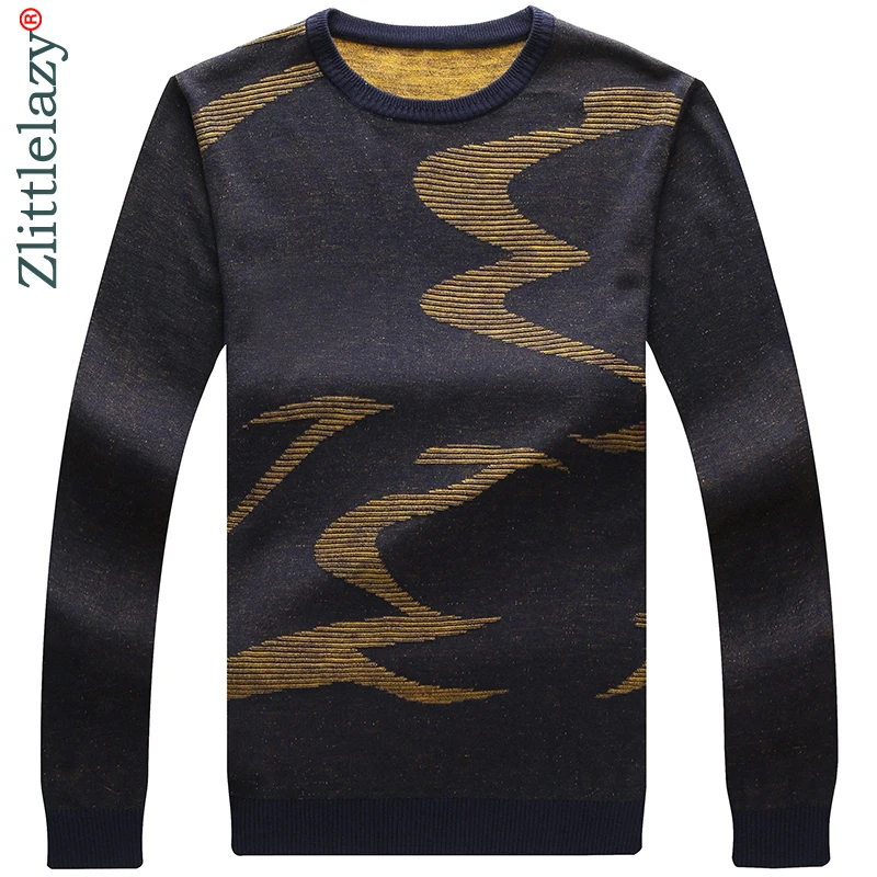 2019 брендовый дизайнерский пуловер волнистое мужское платье-свитер плотный
