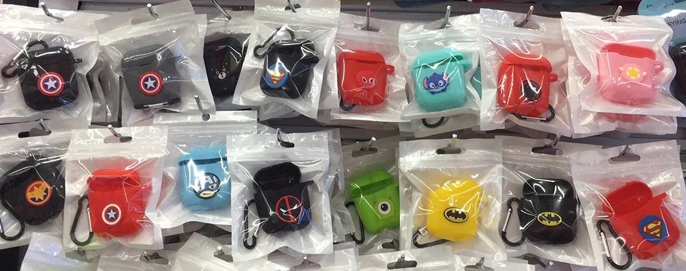 Мягкий Bluetooth чехол для наушников с суперменом для AirPods, мультяшный защитный чехол, аксессуары для Apple Airpods, зарядная коробка