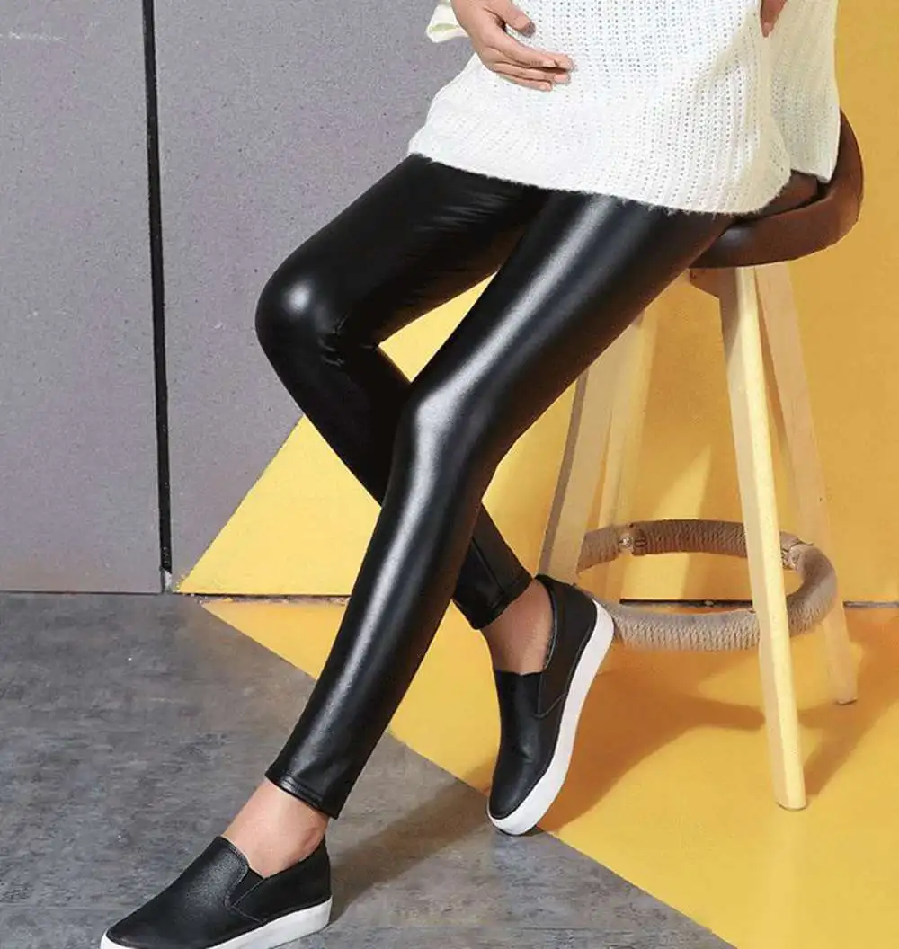 Штаны для беременных с высокой талией зимние плотные теплые леггинсы из