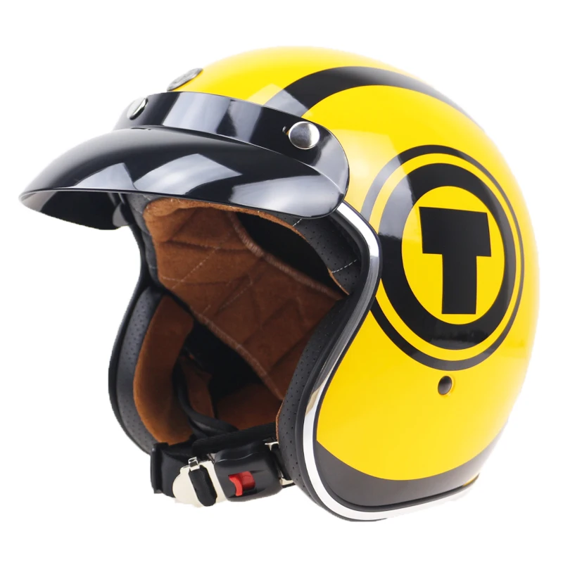 Шлем с внутренними солнечными очками водонепроницаемый в горошек для мотоцикла