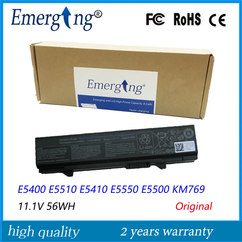 

Аккумулятор для ноутбука Dell Latitude E5400, E5410, E5500, E5510, KM742, KM769, RM656, T749D, 11,1 В, 56 Втч