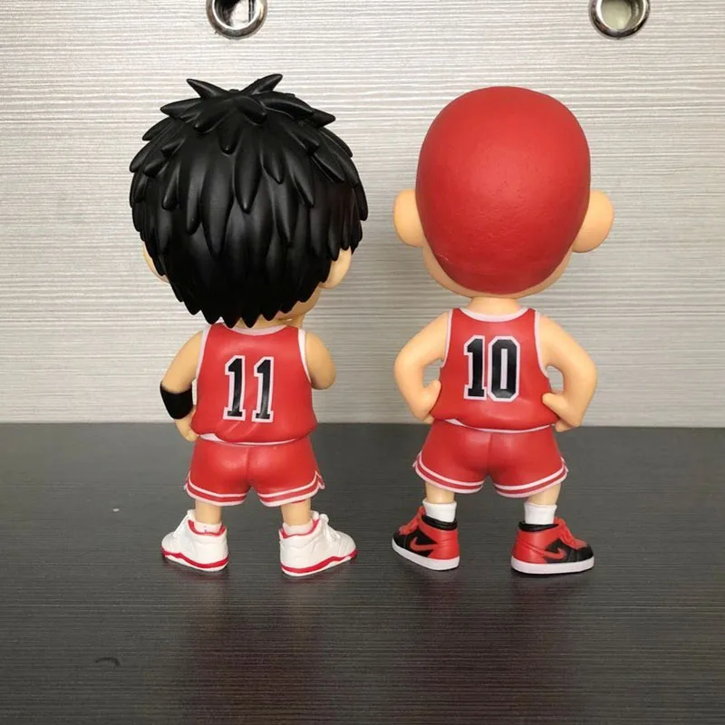 Большая голова подвижная Slam Dunk фигурка Sakuragi Hanamichi 10 Rukawa Kaede 11 ПВХ аниме модель