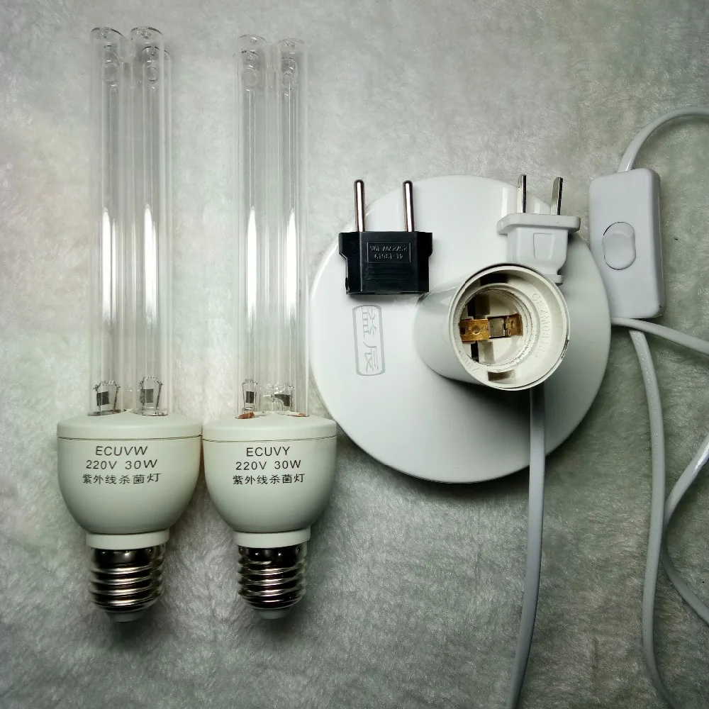 

UV quartz disinfection UVC ozone sterilizer lamp home hospital kill mite sterilization ultraviolet solarium cleaner kit