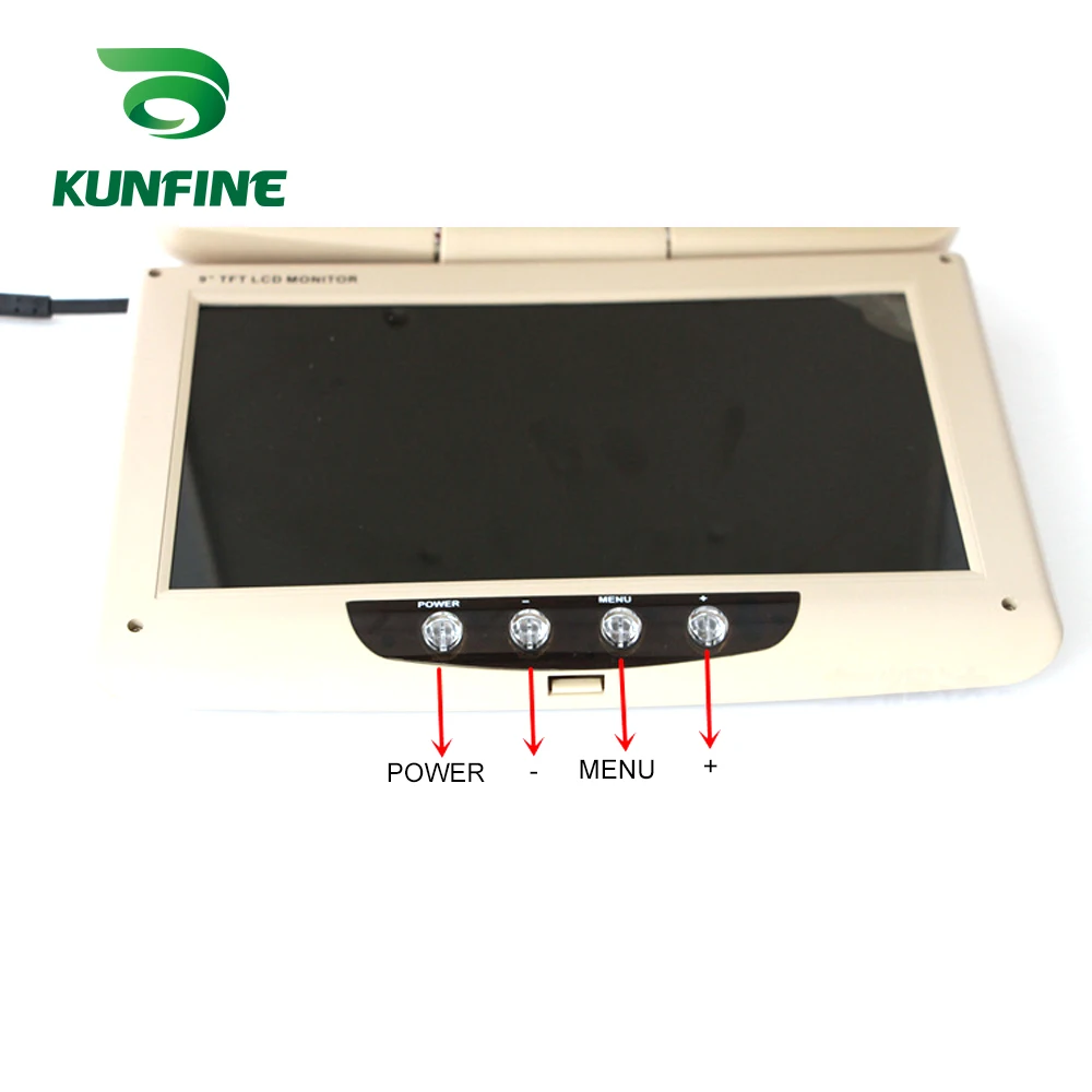 9-дюймовый монитор крыши автомобиля LCD откидной экран накладные Мультимедийные