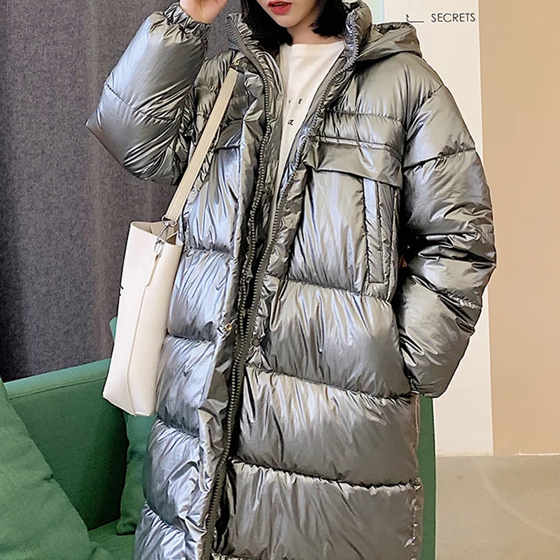 2018 Новая модная куртка с капюшоном пальто Для женщин Зимняя теплая обувь