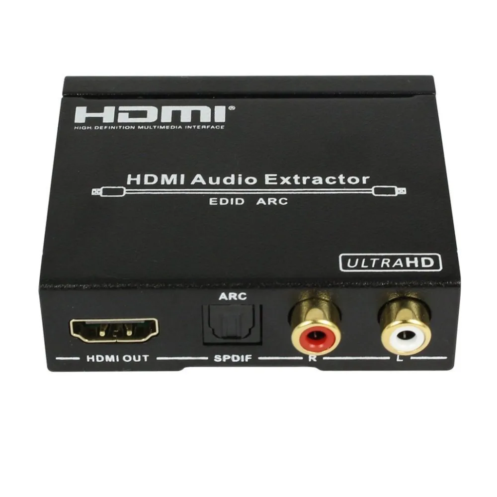 UHD 4K HDMI аудио экстрактор сплиттер HDMI ARC адаптер HDMI в SPDIF 5,1 канал+ L/R с EDID, функции ARC