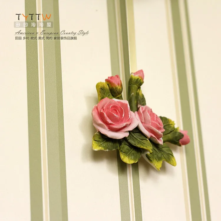 Европейские кварцевые часы в пасторальном стиле из смолы бесшумные настенные