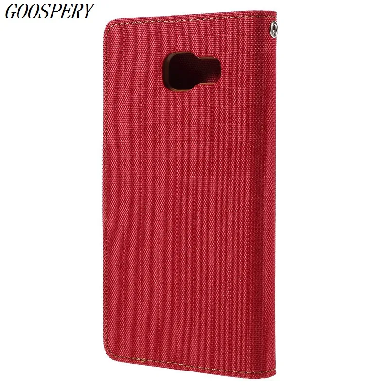 For Samsung Galaxy A5 2016 Case MERCURY GOOSPERY Canvas Leather Magnetic Flip Phone Cover for A510 | Мобильные телефоны и