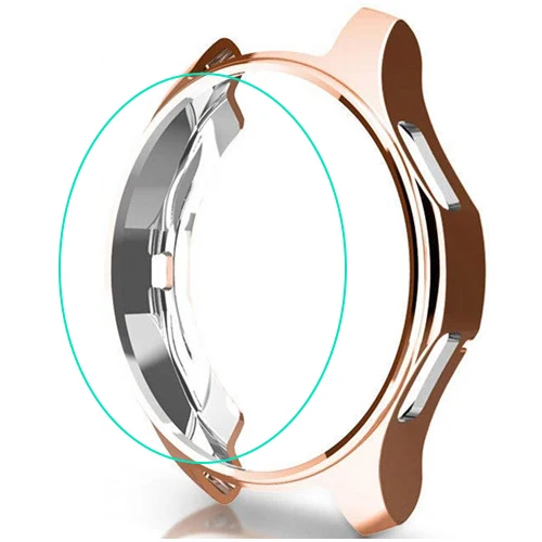 Roes gold Чехол для samsung gear S3 frontier/Galaxy Watch 46 мм 42 мм чехол бампер мягкие Смарт-часы Аксессуары покрытие защитный чехол - Цвет: Roes gold