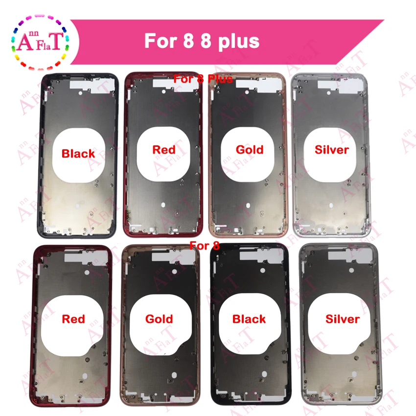 Для iphone 8 plus передняя рамка Корпус для iPhone 8g LCD средняя Батарейная дверь X|Корпусы и