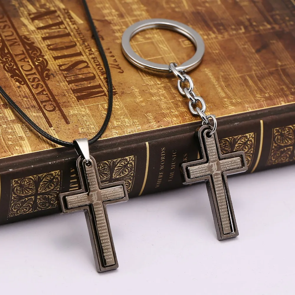 HSIC 10 шт./лот оптовая продажа брелок Death Note перекрестный держатель Chaveiro