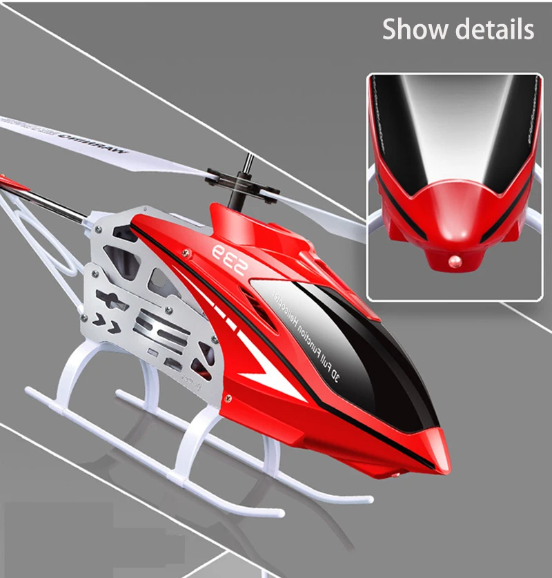 SYMA S39 RC вертолет 3 канала оснащен гироскопом светодиодный светильник дистанционное управление расстояние 100 м детский подарок красный/белый