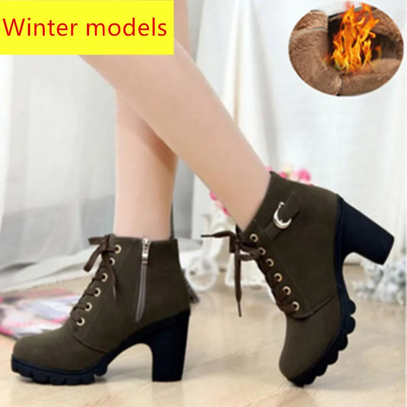 DIJIGIRLS2018 осенние женские ботинки в британском стиле модные короткие Ботинки Martin