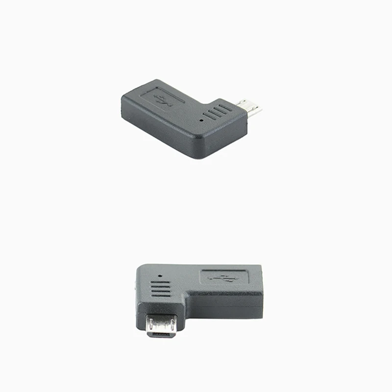 L Shaped Type-C to Micro USB Adapter 90 Degree Right Angle Converter Male to Female Connector image 4