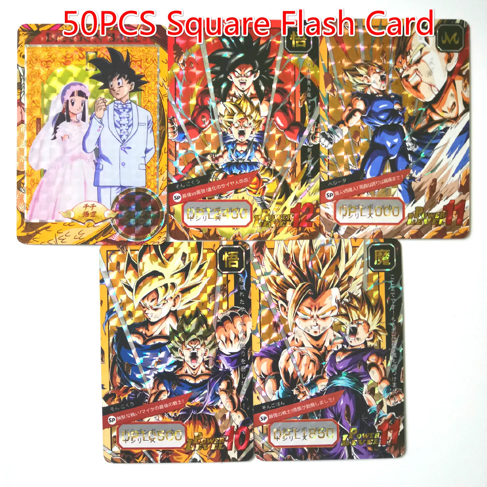 fang ge 50pcs Super Dragon Ball Heroes Battle Card Goku Bulma Master Roshi Dragon Ball Super Game Collection Anime Cards - Цвет: fang ge