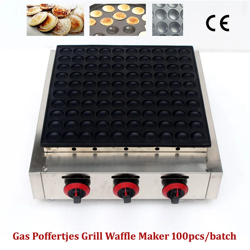 Goede 100Pcs Pannenkoeken Grill Gas Poffertjes Mini Nederlandse Pannenkoek Machine Voor Restaurants Eetkamer Kamers Cafe Snack Bar
