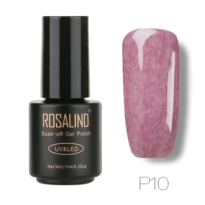 P10 ROSALIND 7 мл Лак для ногтей искусственный мех эффект P01-26 гель лак для ногтей Дизайн ногтей УФ светодиодный отмачиваемый гель белый лак набор для маникюра - Цвет: P10