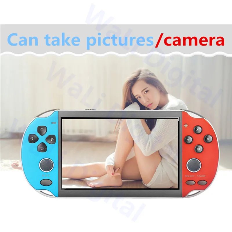 Крутая цветная игровая консоль 4 3 дюйма 40 ГБ Встроенная 7500 игра для