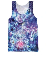 summer fashion mens casual tank tops earth symbol psychedelic 3d printed undershirt sleeveless pattern fitness vest