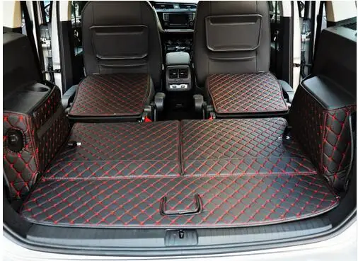 Новинка! Специальные коврики для багажника Volkswagen Touran 6 мест 2018 2015 прочные