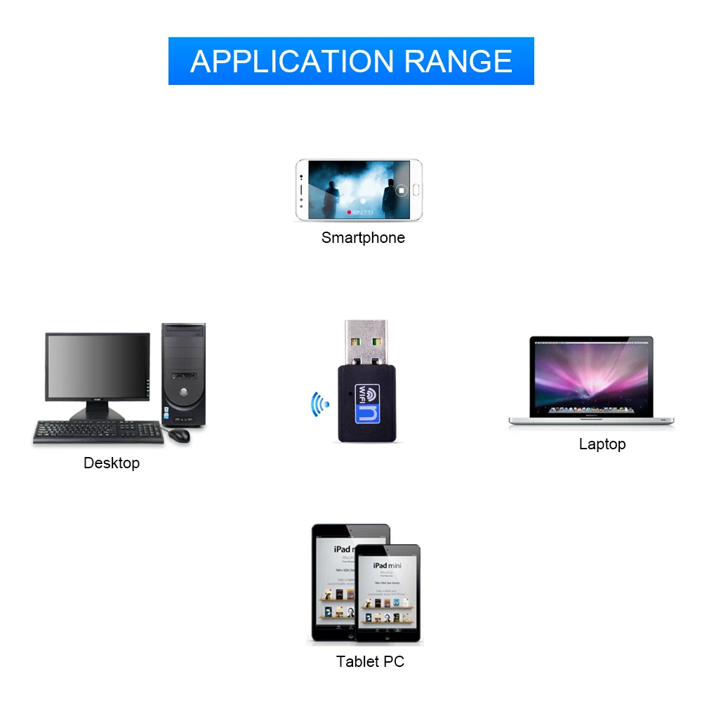 Беспроводной usb-адаптер CHIPAL 150 Мбит/с 802.11b/G/N | Компьютеры и офис