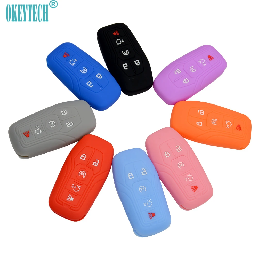 Чехол для ключей OkeyTech с силиконовой резиновой крышкой автомобиля защитный чехол