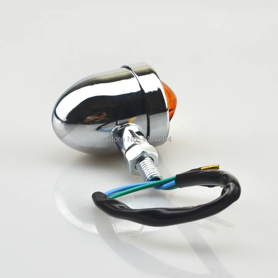 Хромированные поворотники стоп-сигналы для Harley Sportster Dyna Honda Yamaha Susuki Bobber |
