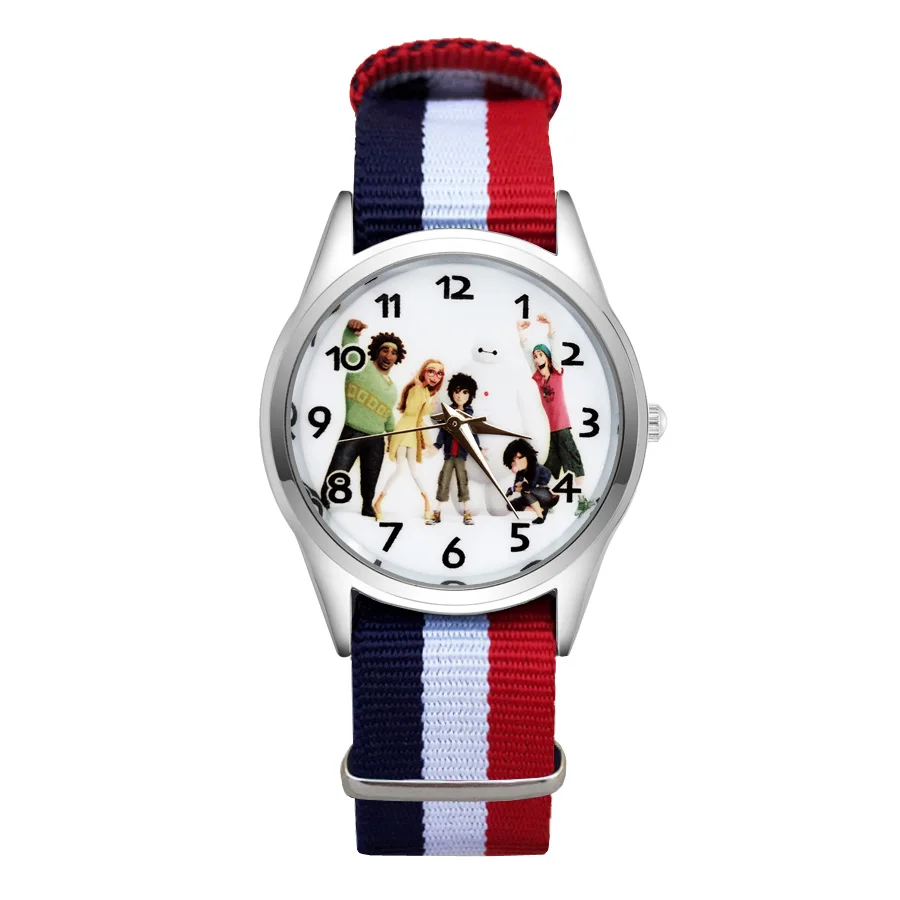 

Fashion Cartoon pretty style Watches Women's Girls Students Boy's Children Nylon Strap Quartz Wrist Watch Clcok JC30