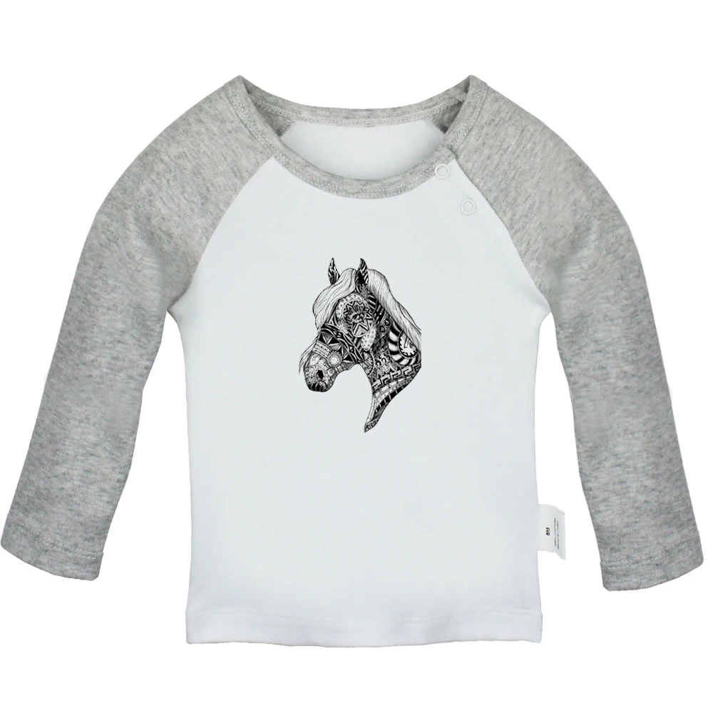 YbBabyYCG027C Aoki Silhouette BVB/футболки для новорожденных с изображением головы покемона, лошади, эскизов, ледовитых обезьянок, футболки с длинными рукавами для малышей - Цвет: YbBabyYCG027C