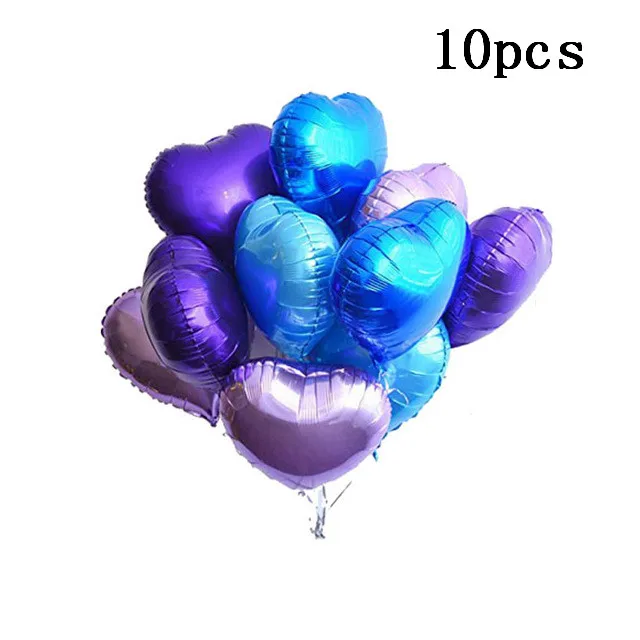 10pcs 18 шт./лот 12 дюймов латексные шары воздушные шары с конфетти надувные гелиевые шары для дня рождения свадьбы украшения для детских игрушек - Цвет: 10pcs
