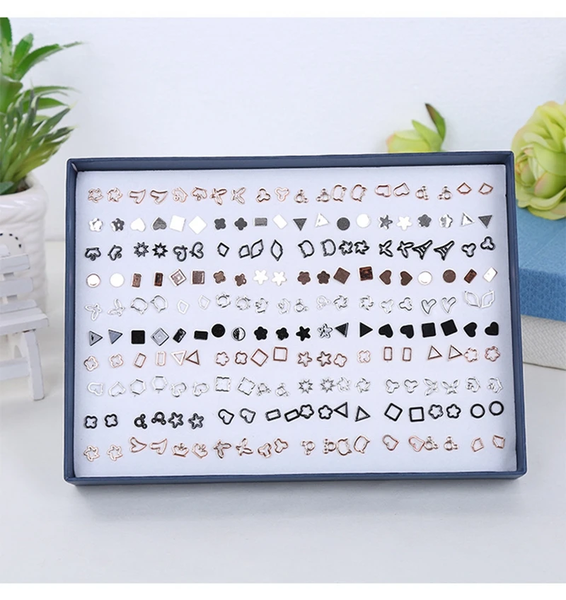 100 парт милые крошечные серьги в виде фруктов для девочек смешанный цветок из