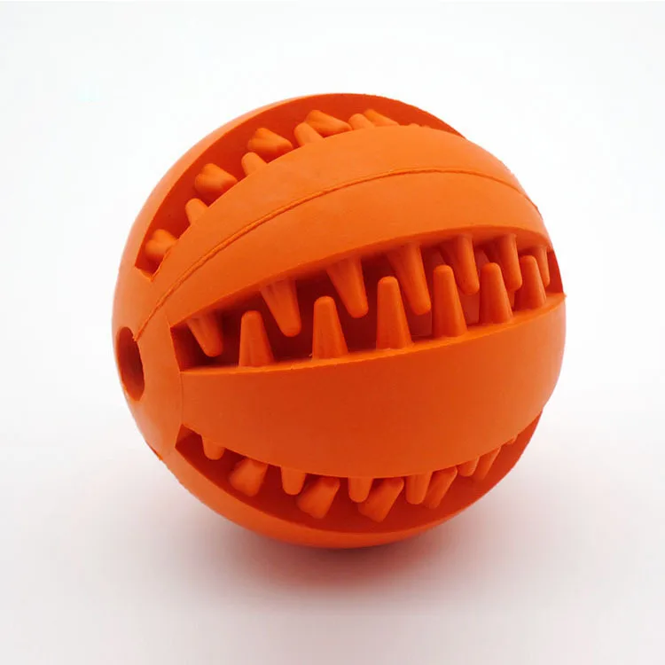 

Pet Dogs Chew Toys - High Quality Rubber Round Ball for Teddy Large Dogs Puppies Bite Molar Clean Teeth juguetes mascotas