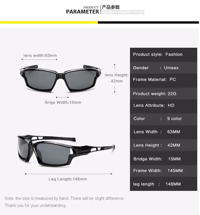 

Classic Polarized Sunglasses Men Square Driving Sun glasses Night Vision Glasses Gafas For Men UV400 Male Eyewear Oculos de sol