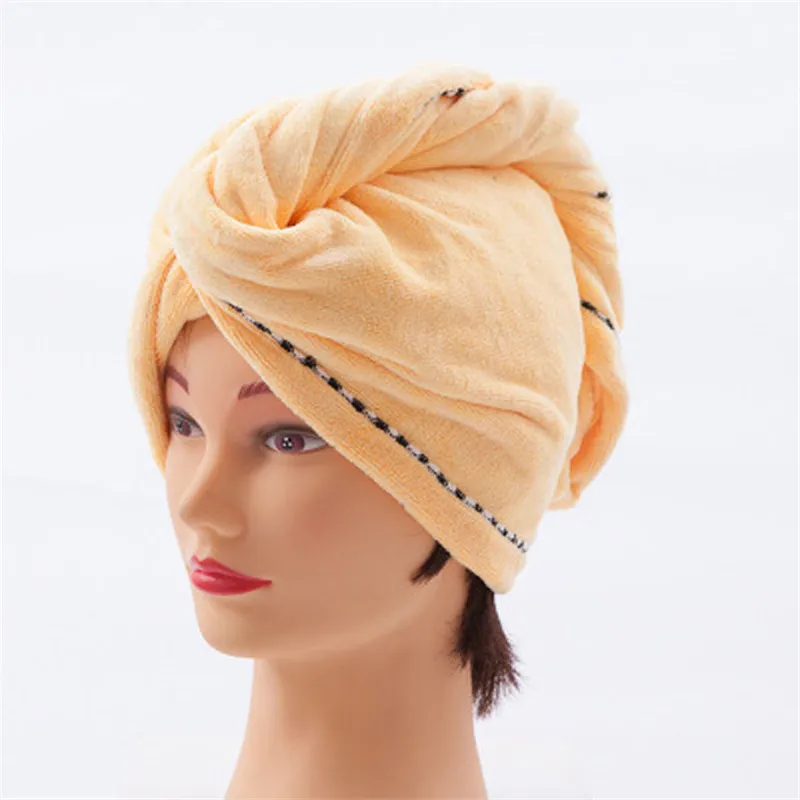 2018 Solid Color Women Hair Towel Bathroom Super Absorbent Quick-drying Microfiber Bath Dry Cap Salon 25x60 cm | Дом и сад