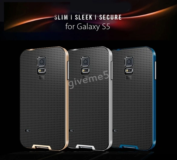 Pro New PVC Flip Mobile Phone Case Cover For Samsung Galaxy S5 Blue Silver Gold Color |