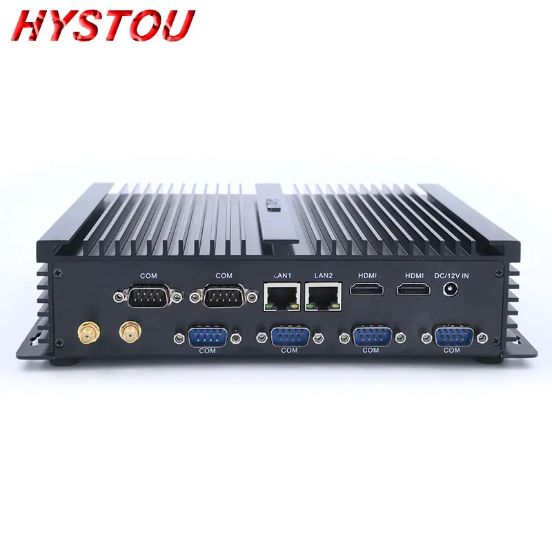 Hystou безвентиляторный промышленный мини ПК i7 4500U i5 4200U i3 4010U 2 * Intel Gigabit NICS 6 RS232 com порт