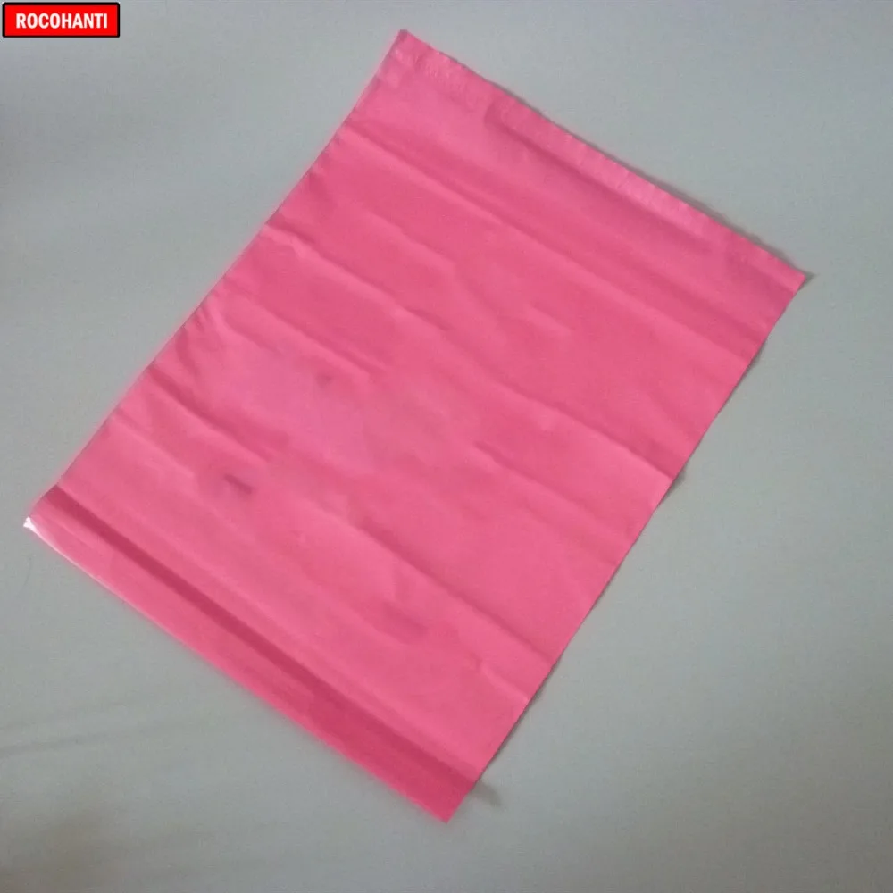 100x Заказные розовые пластиковые почтовые пакеты с печатью, Полиэтиленовая Почтовая, Курьерская сумка, хозяйственные сумки с вашим собственным логотипом
