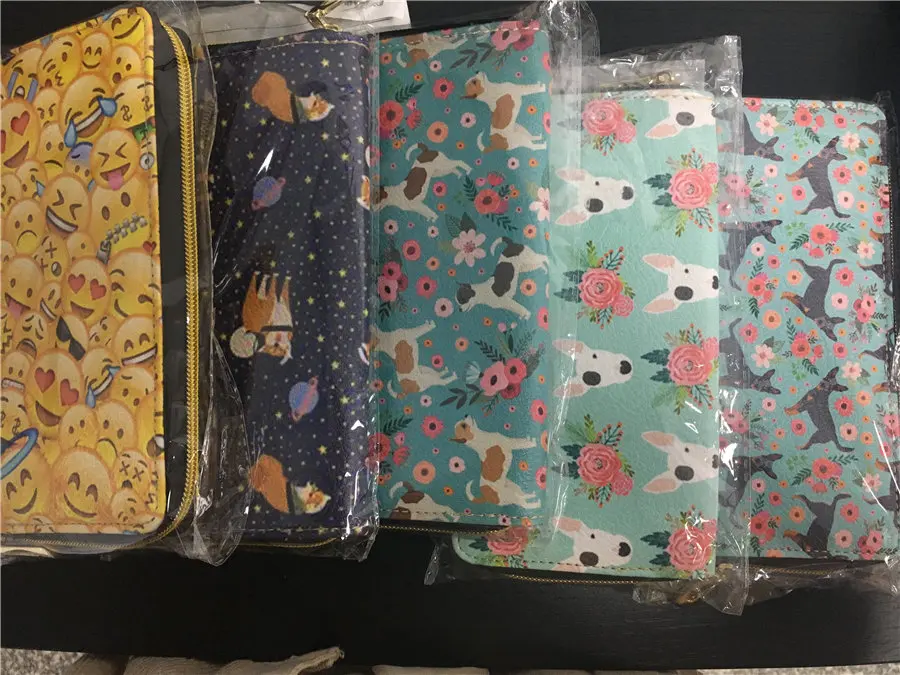 WHEREISART кактус печати портмони женский кошелек для женщин большой moda mujer 2019 дамское