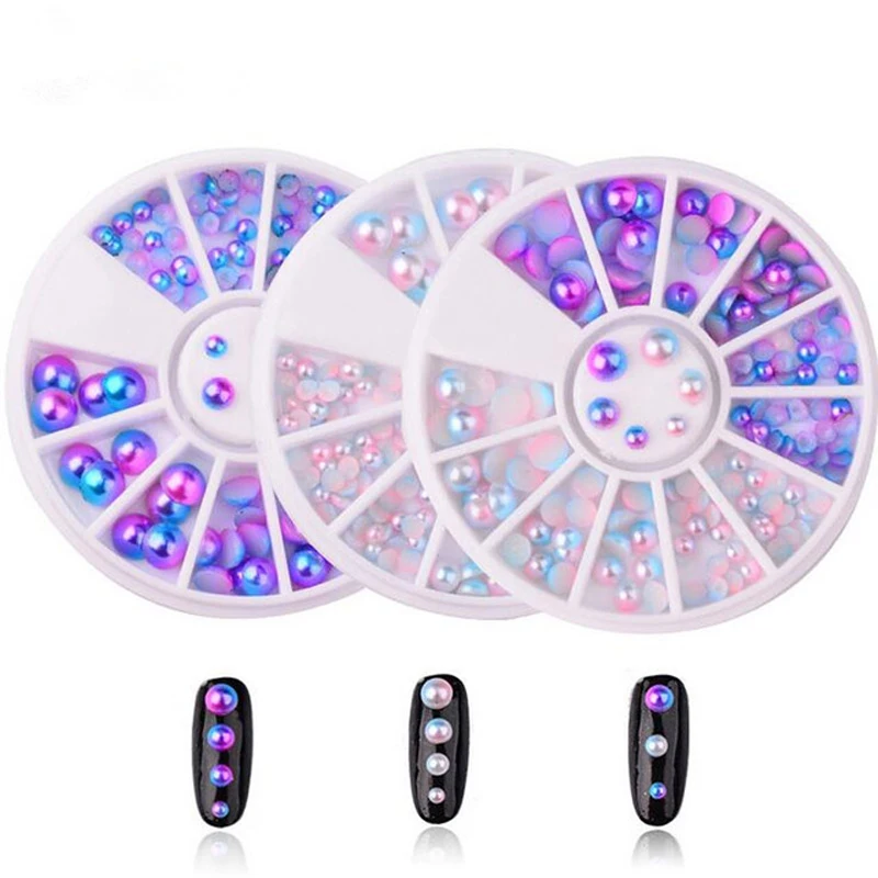 Смешанные размеры жемчуг плоская магический дизайн Русалка градиент симфония