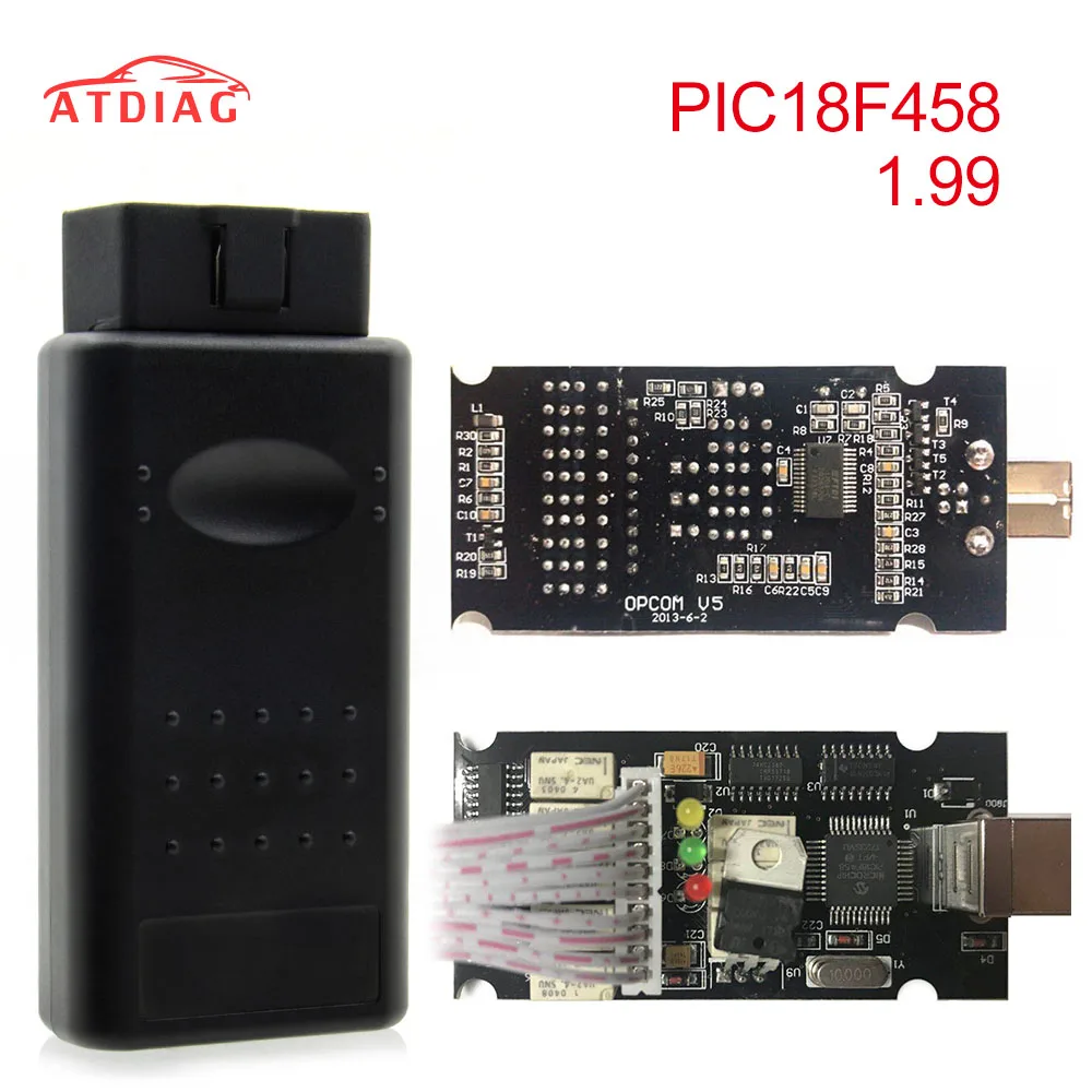 OBD2 OP-COM V1.99 OPCOM V1.95 для Opel автомобильный диагностический сканер с реальным PIC18f458 для Opel OP COM диагностический инструмент флэш-прошивка