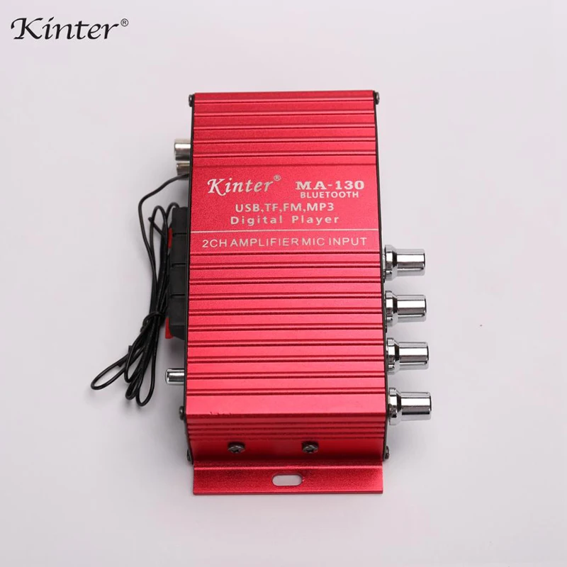 MA-130 DC12V 2CH 2*20 W Bluetooth Mini Hi-Fi AMP стерео USB автомобильная Лодка аудио авто усилитель мощности Поддержка FM/MP3/MIC вход