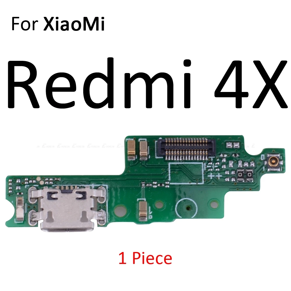 For Redmi 4X Usb порт зарядки док разъем зарядное устройство для платы микрофон гибкий кабель для Xiaomi Redmi Примечание 5A 4 4X 4A 3 3S 2 2A Pro Global - Цвет: For Redmi 4X
