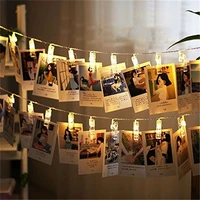 1 5m photo clip led string light personalized wedding decoration starry photo holder string light birthday party christmas decor