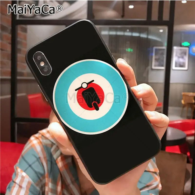 MaiYaCa Vespa скутер чехол для телефона iphone 11 Pro X 8 7 6 6S Plus 5 5S SE cass
